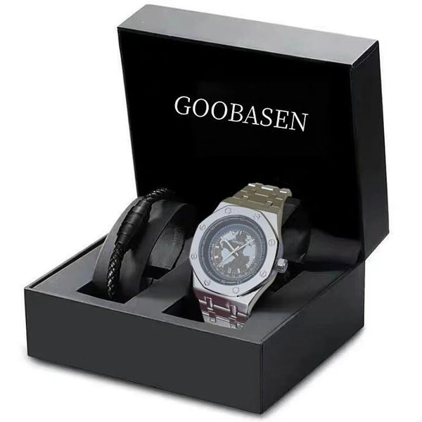 Executive Men's watch ( Glowing ) + free bracelet