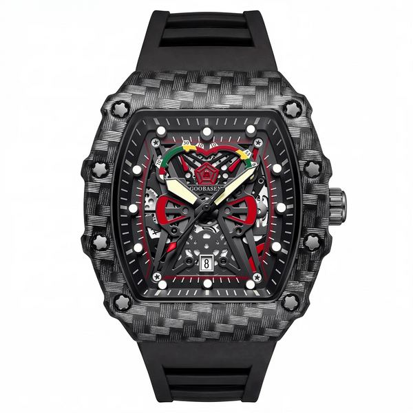 Black Phantom Skeleton Watch (GOOBASEN)